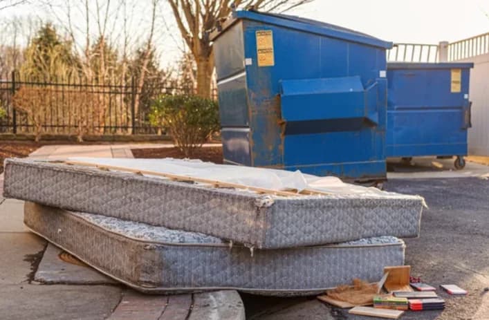 Furniture and household material prepared for removal
